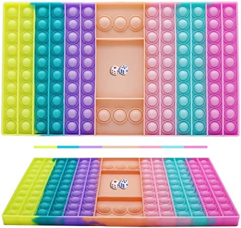 BAOLSLS Large Pop Game Pop Board,Push Bubble Popper Fidget Game Toy,Stress Relief Toy Fidget Boar... | Amazon (US)