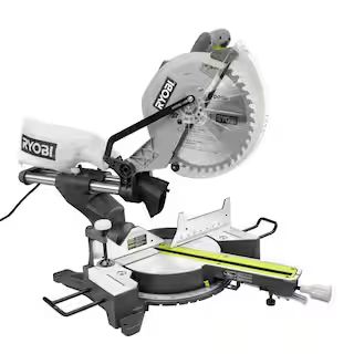 RYOBI 15 Amp 12 in. Corded Sliding Compound Miter Saw with LED Cutline Indicator TSS121 - The Hom... | The Home Depot