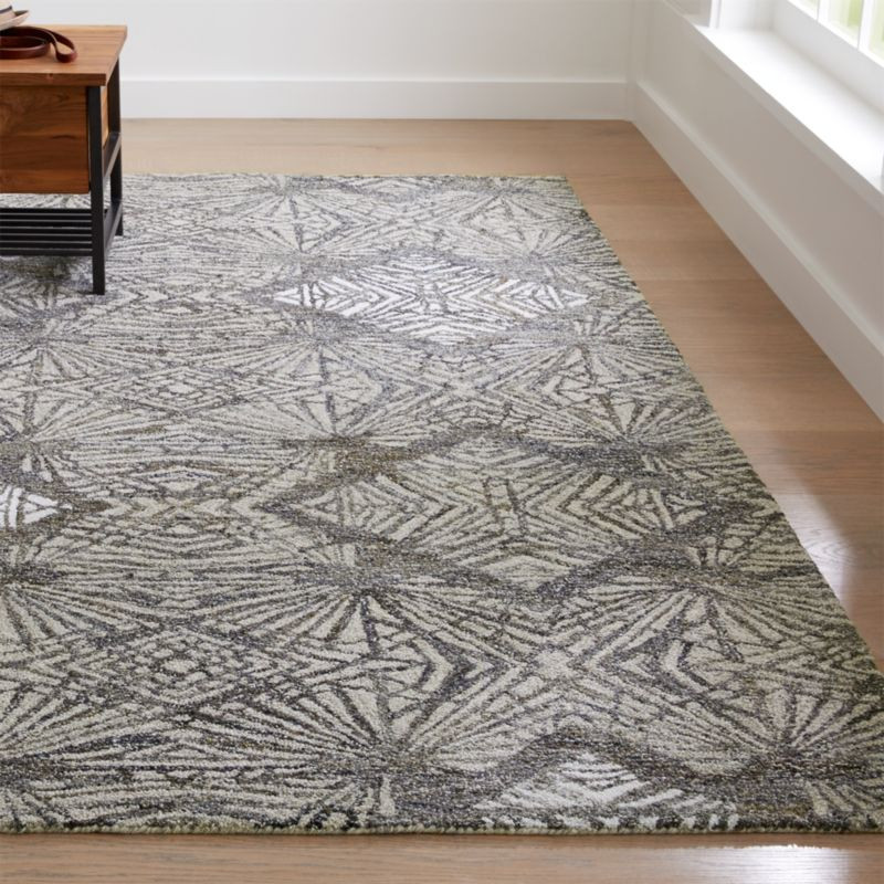 Virna Modern Botanical Rug | Crate and Barrel | Crate & Barrel