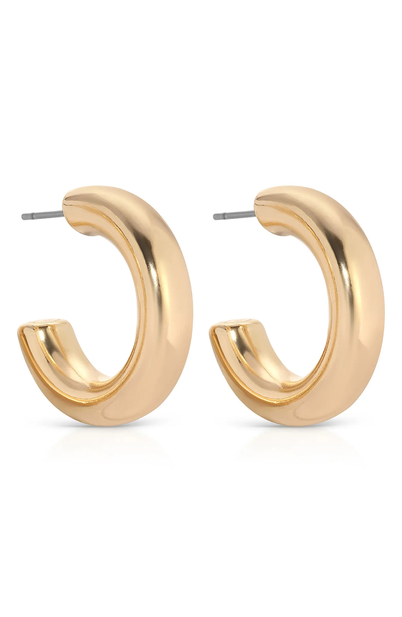 Ettika Small Thick Classic Hoop Earrings | Nordstrom | Nordstrom