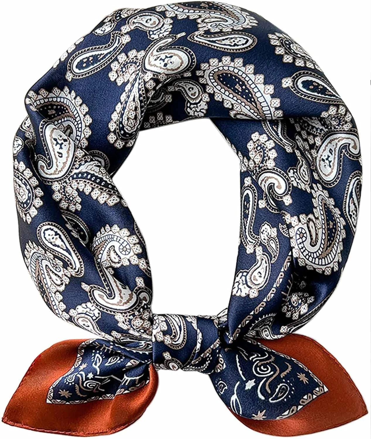 CHUNTIAN 27.5" Mulberry Silk Like Head Scarf Women's Fashion Square Neck Satin Scarfs for Bag Hai... | Walmart (US)