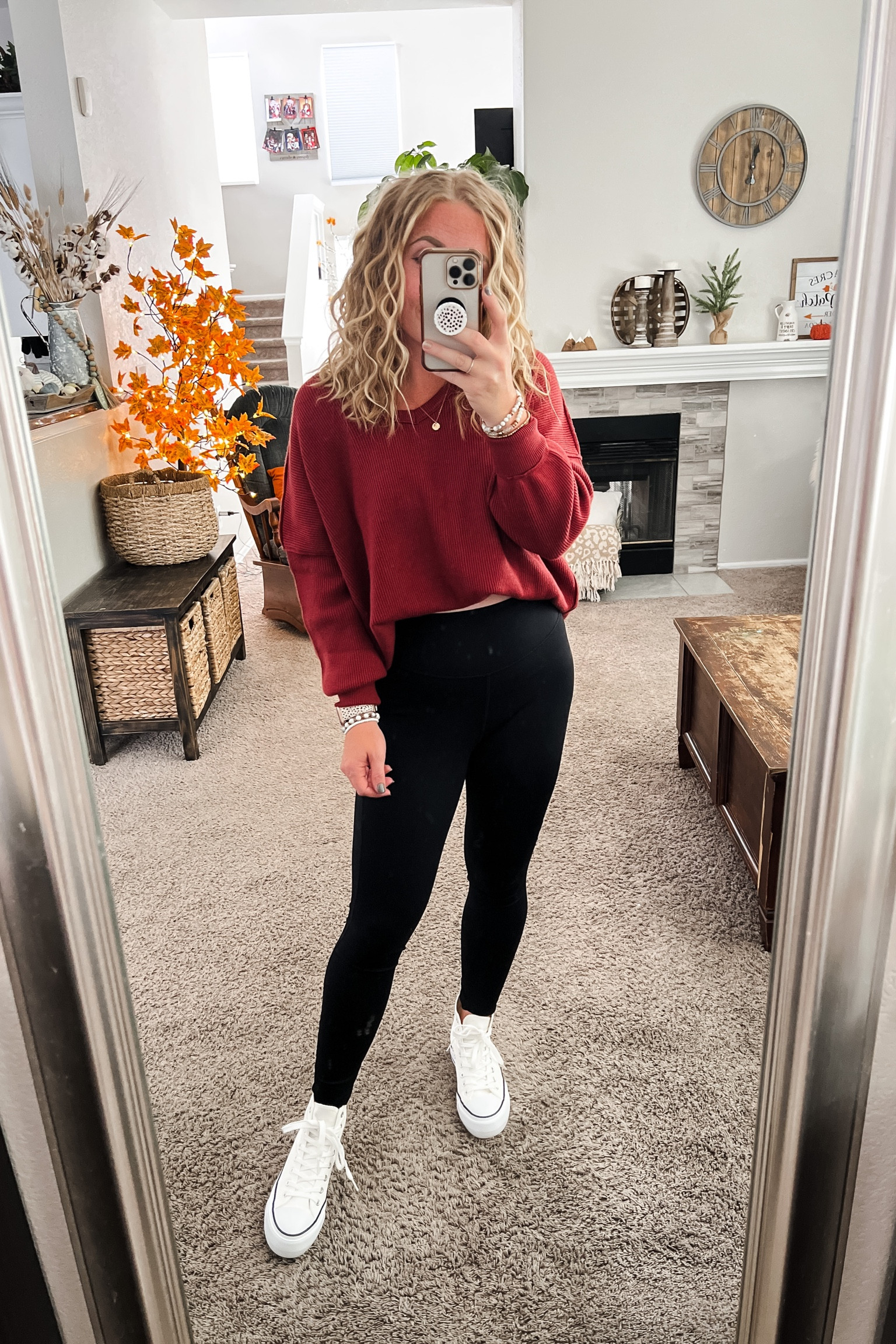 Fall outfit ideas 🍂 with a sweater, faux leather leggings, and high top platform converse sneakers from Amazon. Wearing a small in the sweater, size up for more of an oversized free people fit 


Fall outfits | Fall fashion | size 4-6 | amazon fall finds | amazon handbags | amazon deals | amazon on sale | fall outfit Inspo | casual fall outfits | fall outfit ideas | fall favorites | fall boots | fall outfits 2023 | fall shoes | fall fashion 2023 amazon | casual fall outfits | outfit inspo | outfit ideas | pumpkin patch outfit 

#LTKfindsunder50 #LTKsalealert #LTKstyletip