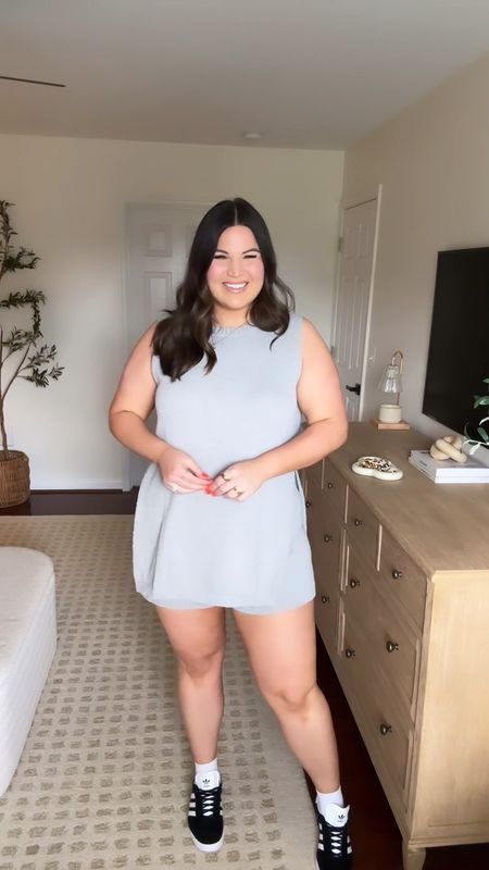 I have seen this two piece lounge set literally all over the place!! I swear I was even getting targeted videos on it 🤣 I finally took the plunge. And OMG I’m so glad I did!! I already ordered it in another color! It’s the perfffffect summer set, the material is stretchy, light weight, & it could easily be dressed up while staying comfy!

Set - size XL 
Panties - size xl *use code KELLYELIZXSPANX to save 
Bra - 38D 
Sneakers - 9

Midsize, midsize fashion, matching set, 2 piece set, Amazon fashion, summer fashion, size 14, size 14 style



#LTKMidsize #LTKFindsUnder50 #LTKVideo