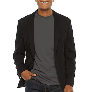 J. Ferrar Mens Knit Stretch Fabric Slim Fit Sport Coat | JCPenney