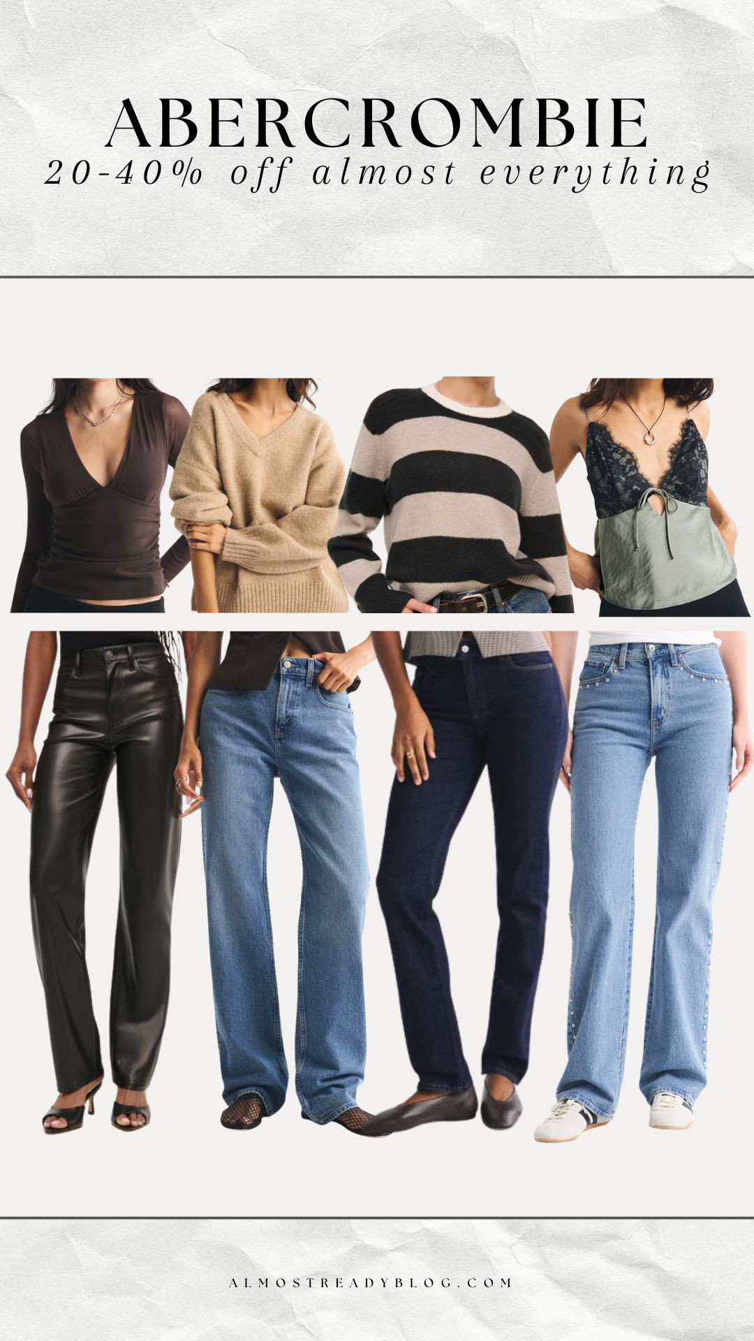 20-40% off almost everything from Abercrombie!!

winter fashion, curve love, denim, leather pants, going out outfit, sweater, casual outfit, finds under 50, amanda west 

 #LTKSeasonal #LTKSaleAlert #LTKFindsUnder100