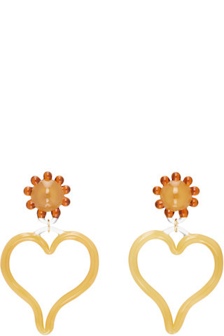 LEVENS JEWELS - XL Heart Earrings | SSENSE