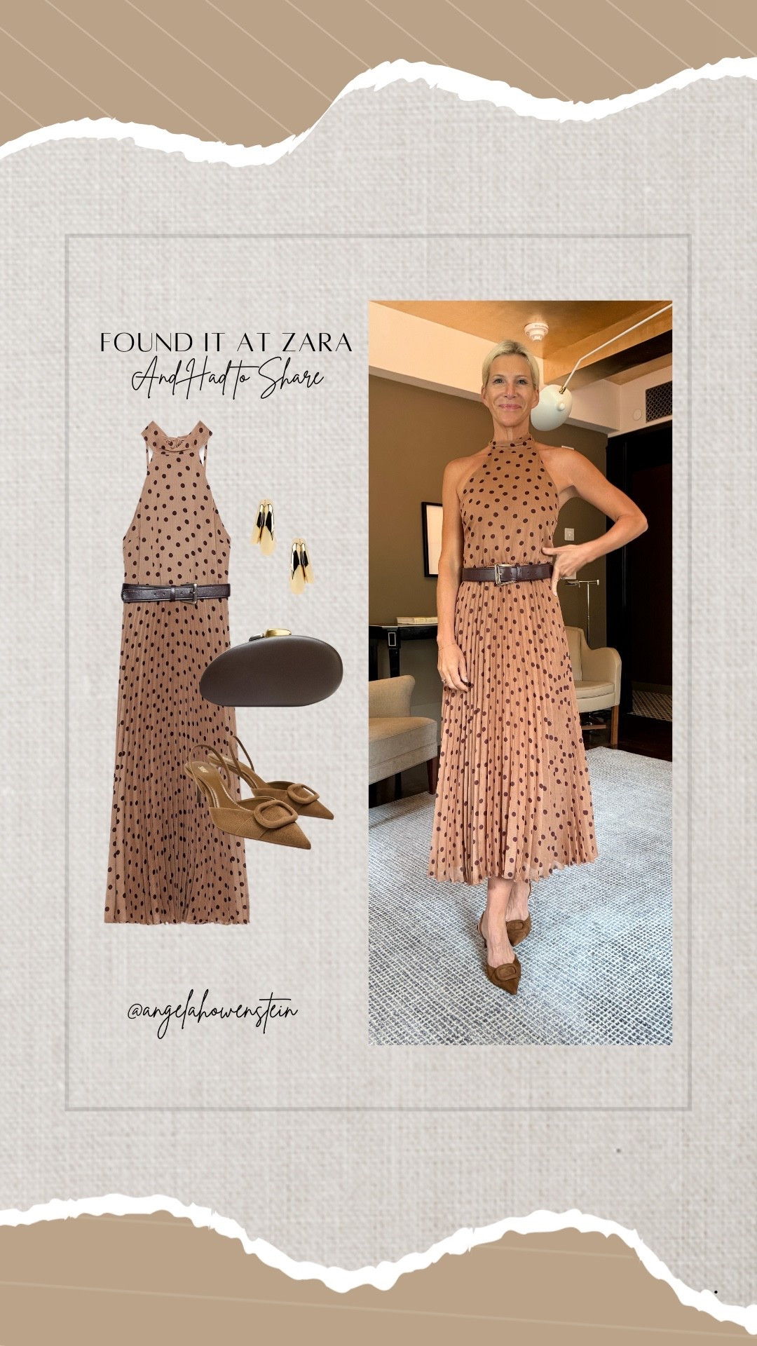 Zara is on a roll lately. This polka dot halter dress feels so feminine and polished, with just the right amount of vintage charm. Love how it moves, love how it looks with a belt, and love that it’s under $100.

#LTKFinds #zarafinds #ltkfashion #over40style #timelessstyle #outfitinspo



#LTKItBag #LTKOver40 #LTKStyleTip