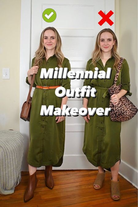Millennial outfit makeover! Wearing Xs petite in dress 

#LTKstyletip #LTKSeasonal