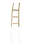 Creative Co-op EC0194 Decorative Painter Wood Blanket Ladder, White/Natural | Amazon (US)