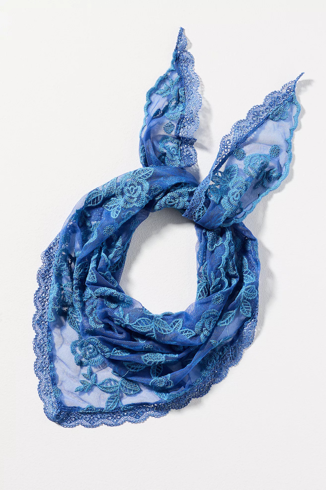 Elizabeth Gillett Floral Lace Hair Scarf | Anthropologie (US)