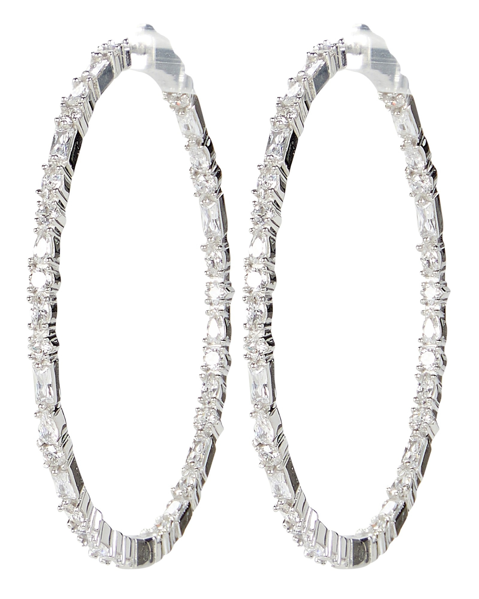 Emmons Crystal Hoop Earrings | INTERMIX