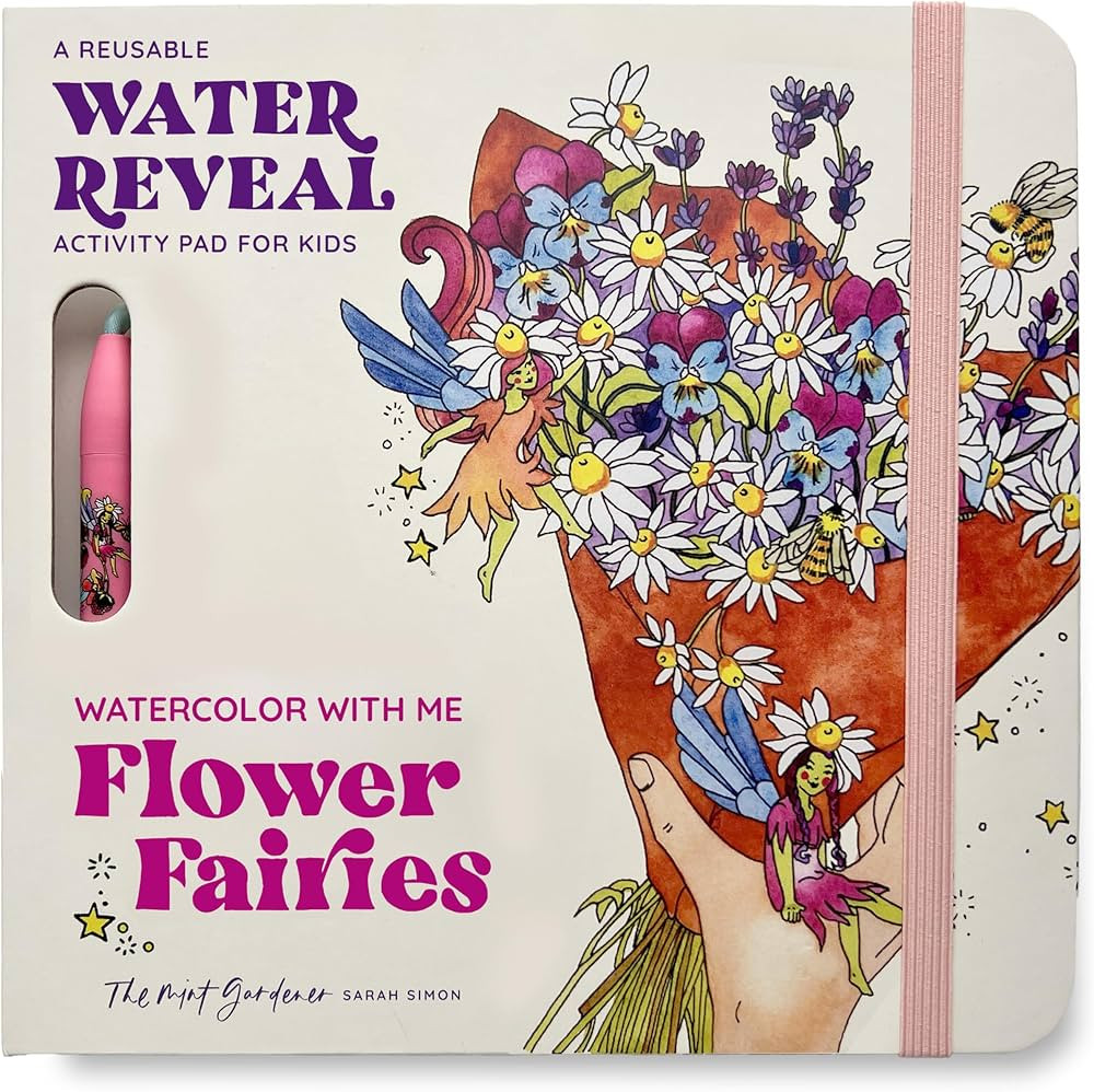 Watercolor with Me: Flower Fairies: A Reusable Water Reveal Coloring Book for Kids Featuring Flow... | Amazon (US)