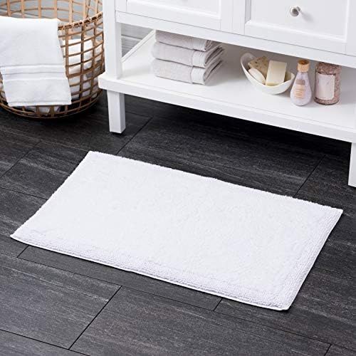 Welhome 100% Turkish Cotton Bathroom Rug - Luxurious - Soft & Thick - Highly Absorbent - Hotel Sp... | Amazon (US)