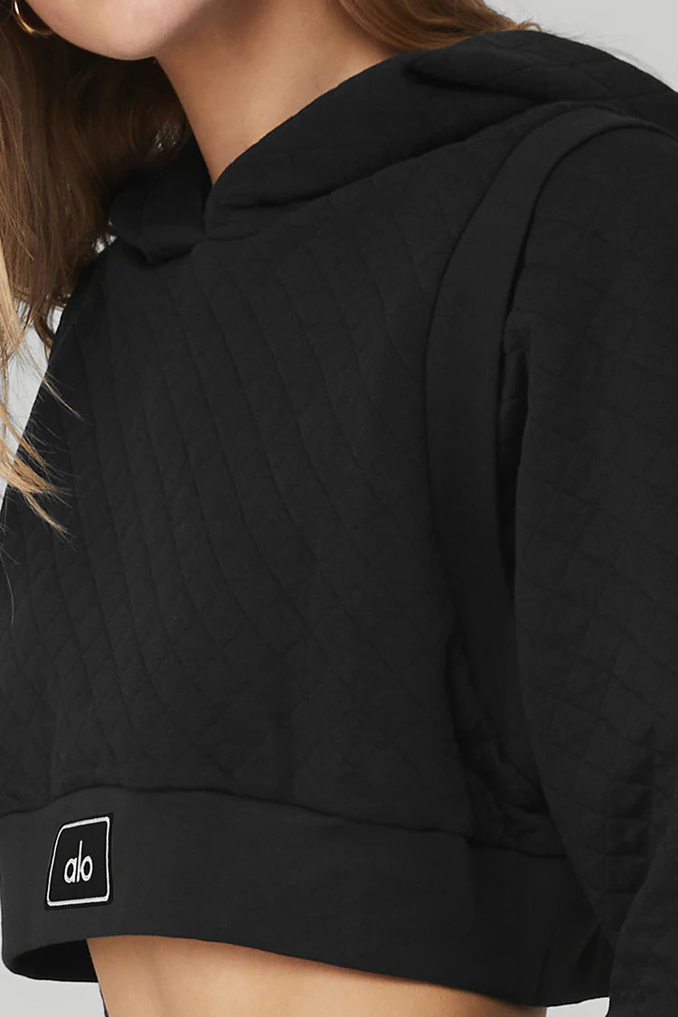 Quilted Cropped Arena Hoodie | Alo Yoga (US)