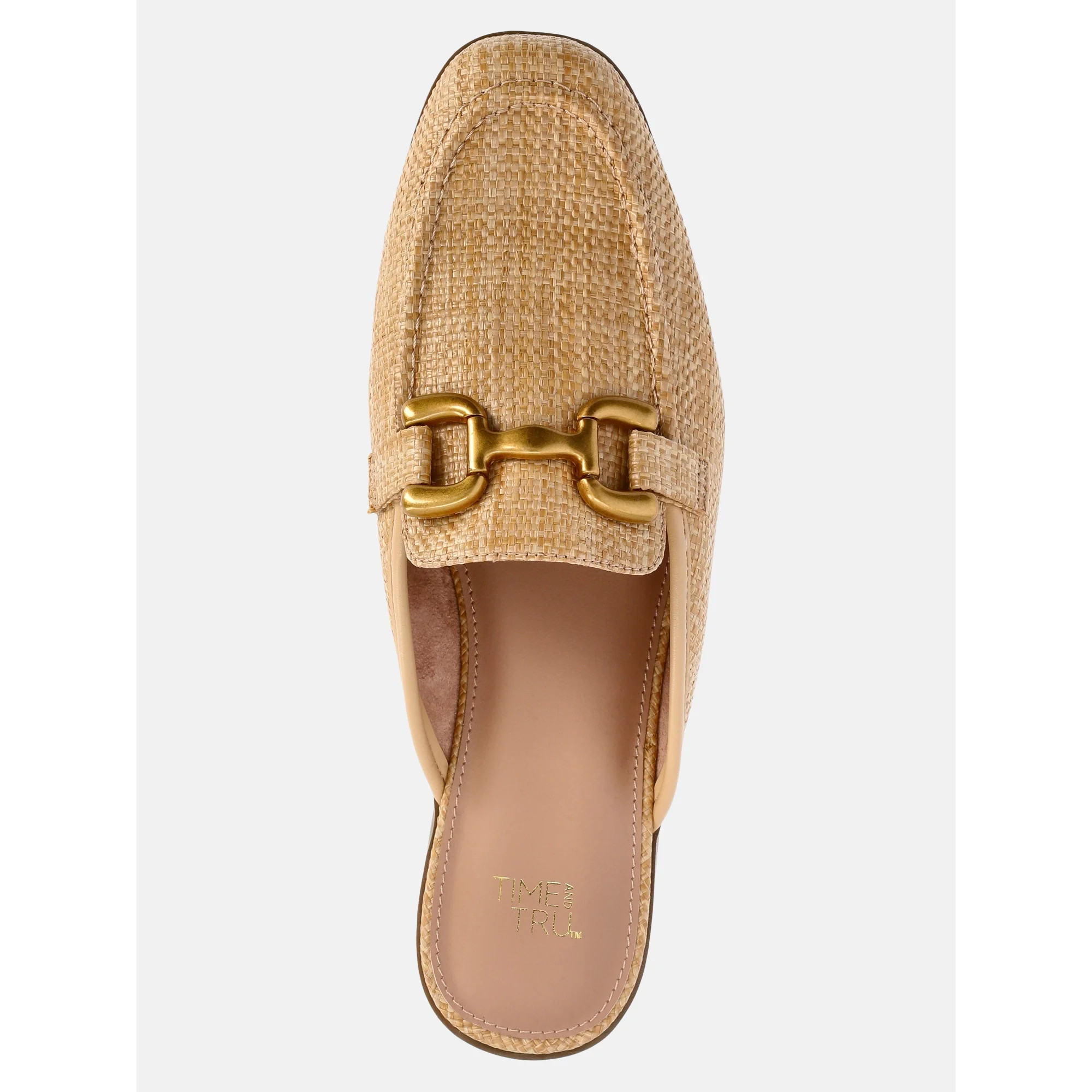 Time and Tru Women's Buckle Loafer Mules - Walmart.com | Walmart (US)