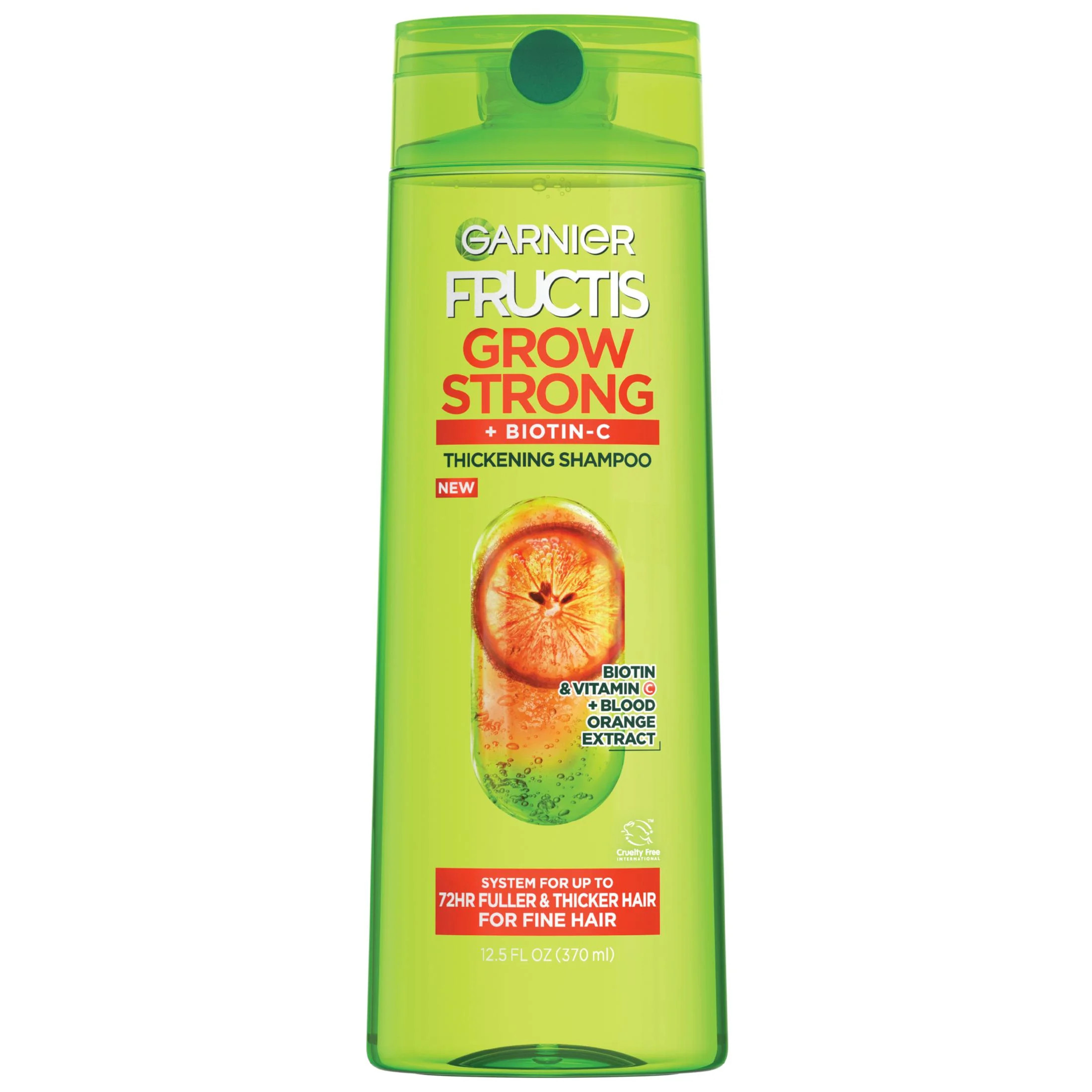 Garnier Fructis Grow Strong Thickening Shampoo with Biotin, All Hair Types, 12.5 fl oz | Walmart (US)