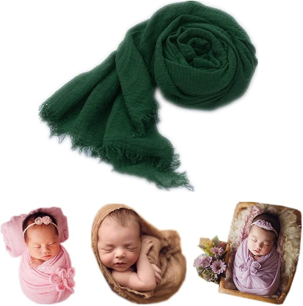 Coberllus Newborn Baby Photography Props Blanket Ripple Swaddle Wrap for Boy Girls Photo Shoot Po... | Amazon (US)