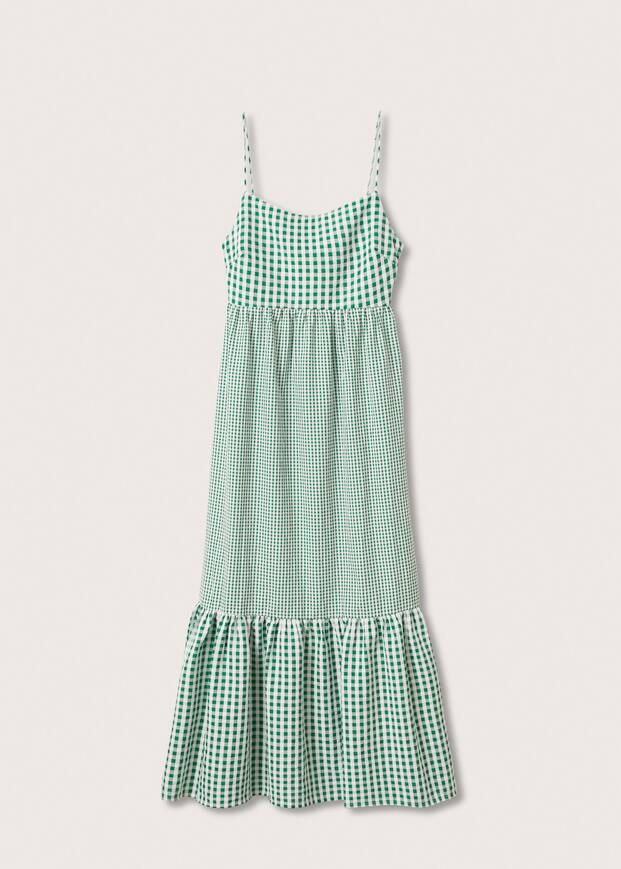 Frilled check dress | MANGO (US)