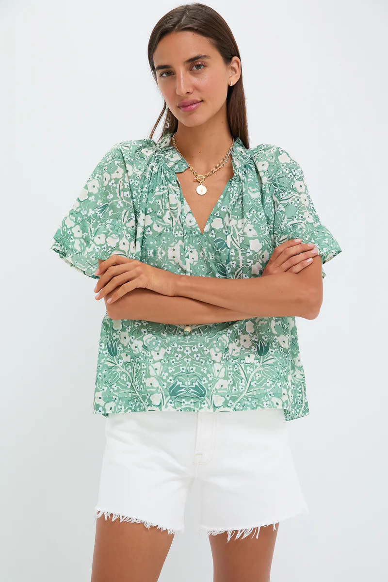 Misty Jade Blossom Cassis Top | Tuckernuck (US)