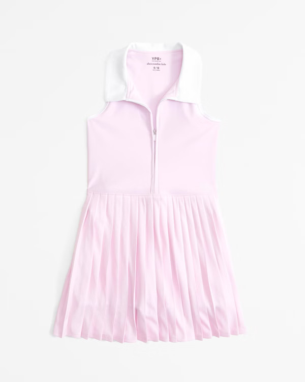 ypb half-zip pleated mini dress | Abercrombie & Fitch (US)