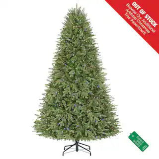 7.5 ft. Pre-Lit LED Grand Duchess Twinkling Balsam Fir Artificial Christmas Tree | The Home Depot