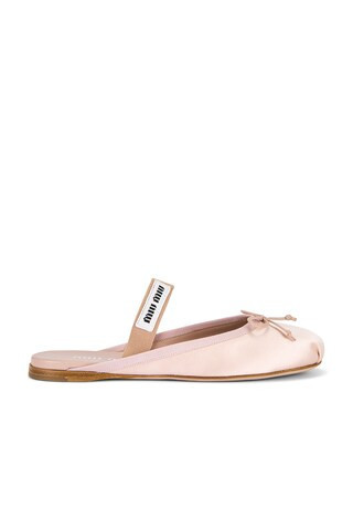 Miu Miu Mule Ballet Flat in Pink | FWRD 