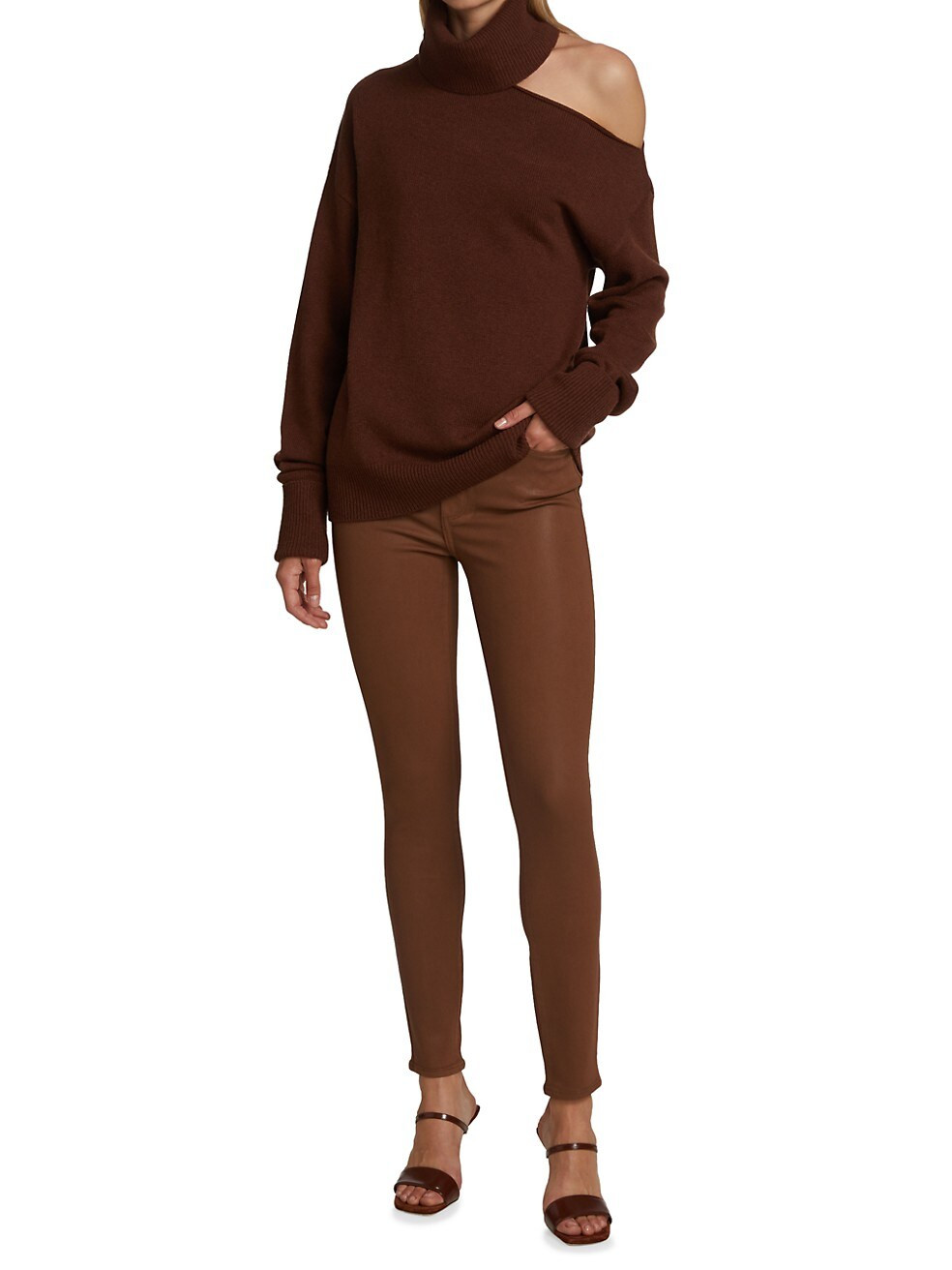 Paige Hoxton Coated Skinny Jeans | Saks Fifth Avenue