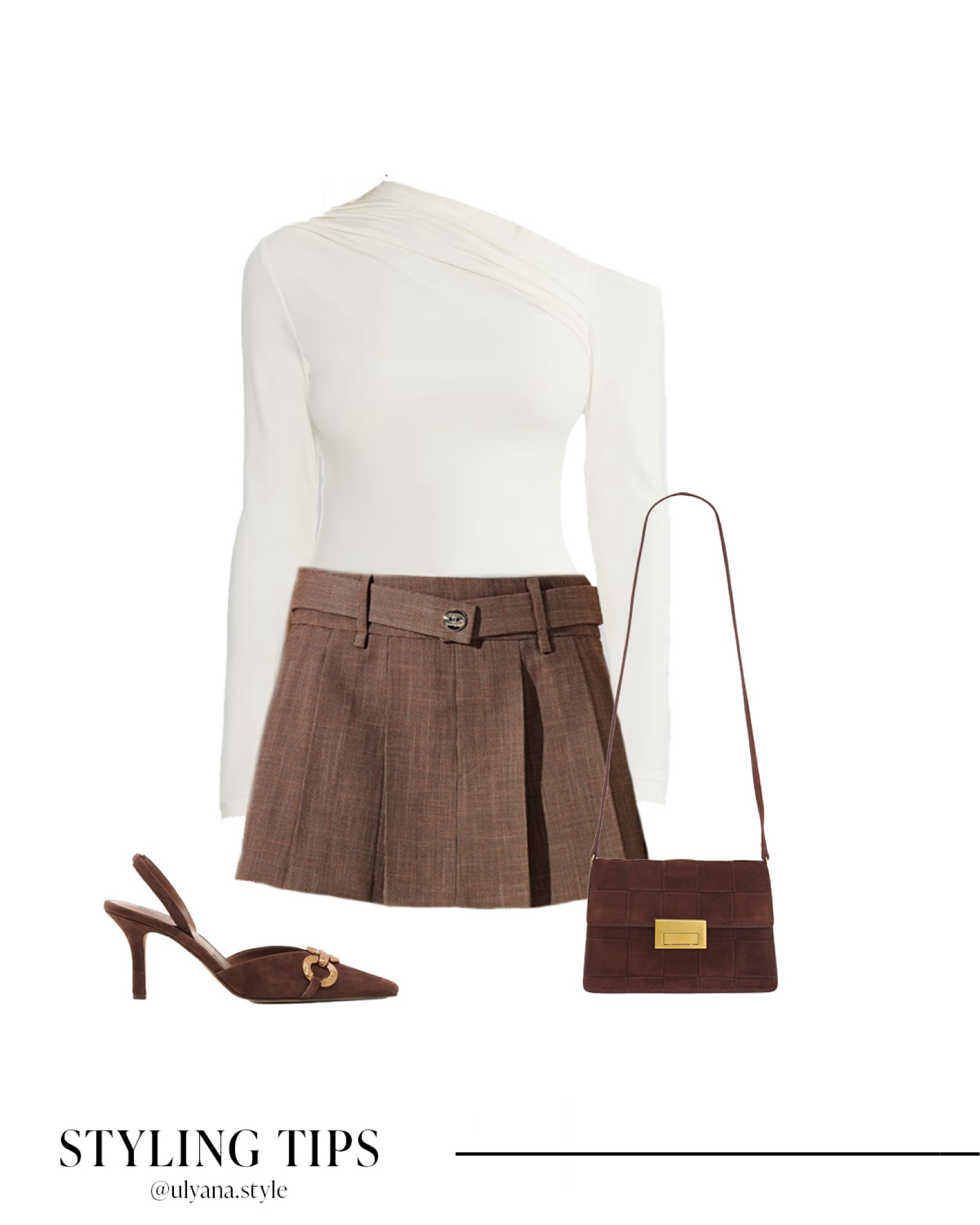 An off the shoulder top paired with a brown skirt, sling back heels, and a suede handbag makes a cute date night or fall outfit idea.
.
.
.
.
.
#LTKFallSale #LTKSeasonal #LTKU #LTKSaleAlert #LTKParties #LTKWorkwear #LTKTravel #LTKShoeCrush #LTKItBag

Fall outfits | fall fashion | fall shoes | skirt outfits | fall skirt outfit | mini skirt outfit | fall tops | cute tops | date night tops | date night outfit | dressy top | fall heels | brown heels |  brown suede heels | closed toe heels | suede bag | fall bag | outfit inspo | 

#LTKFindsUnder100 #LTKStyleTip #LTKFindsUnder50