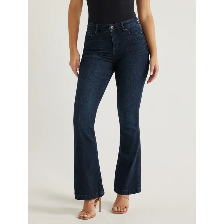 Sofia Jeans Women's and Women's Plus Melissa Flare High Rise Jeans, 33.5" Inseam, Sizes 0-28W | Walmart (US)