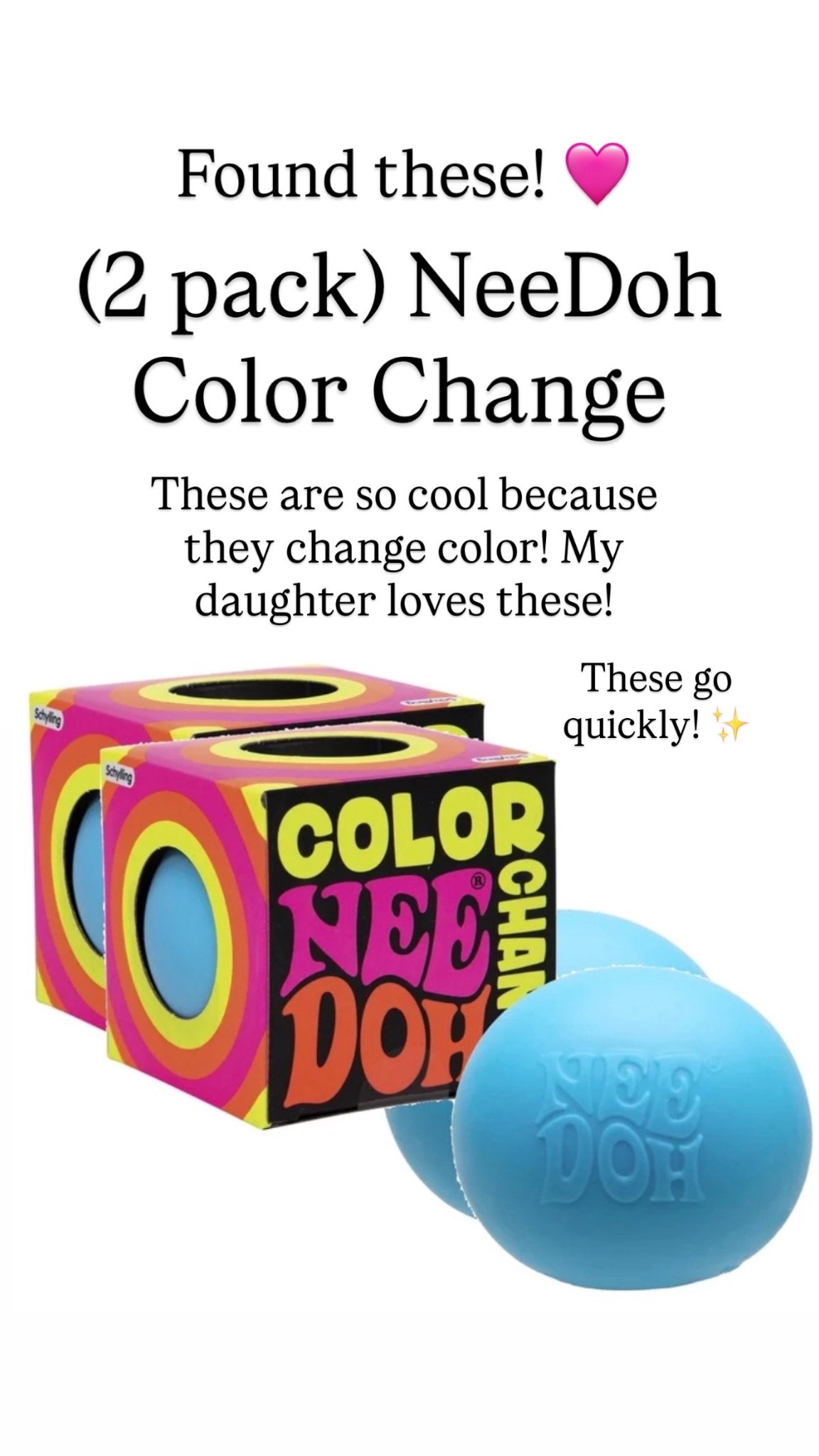 (2 pack) NeeDoh Color Change are in stock!!! 

#LTKKids