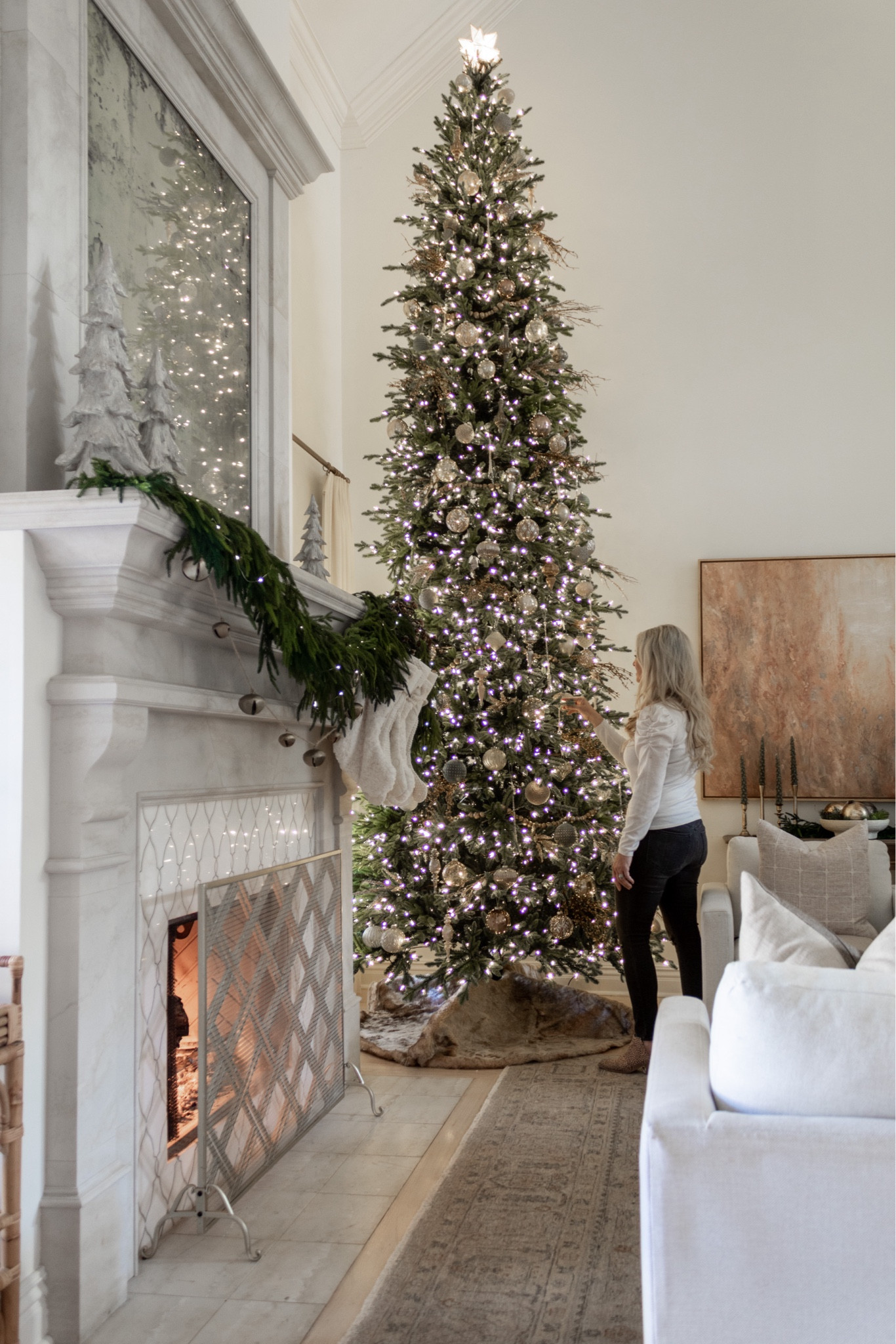 Christmas tree, 15 foot tree, living room decor, christmas decor 

#LTKSeasonal #LTKhome