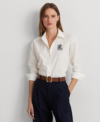 Lauren Ralph Lauren Women's Long-Sleeve Shirt - Macy's | Macy's