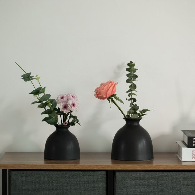 Modern Inkwelll Bottle Shaped Ceramic Table Vase Flower Holder | Target