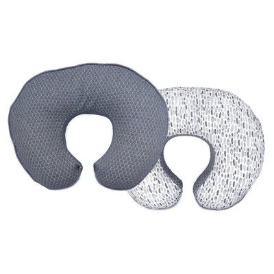 Boppy Luxe Feeding and Infant Support Pillow - Gray Watercolor Brushstroke Textured | Target