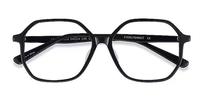 Crepuscule Geometric Black Full Rim Eyeglasses | Eyebuydirect | EyeBuyDirect.com