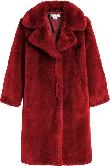 Noize Savannah Faux Fur Longline Coat | Nordstrom | Nordstrom