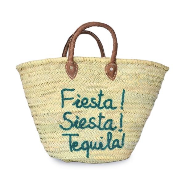 Straw Tote - Fiesta! Siesta! Tequlia! | White Elephant Designs