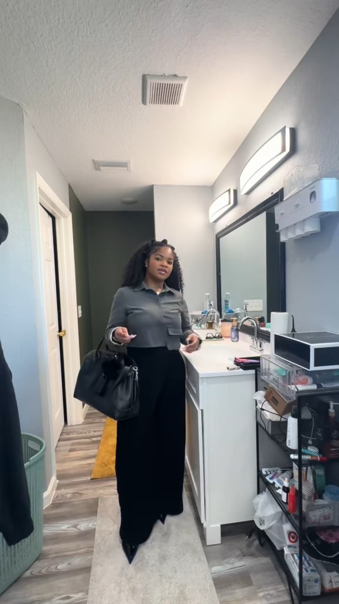 I’m so glad this look came together last Sunday. 🩶🖤 
My pants aren’t available at Zara anymore so I linked a different pair and my shirt is fashion nova. 

#idonotowntherightstothismusic

#LTKgrwm #LTKPetite #LTKootd