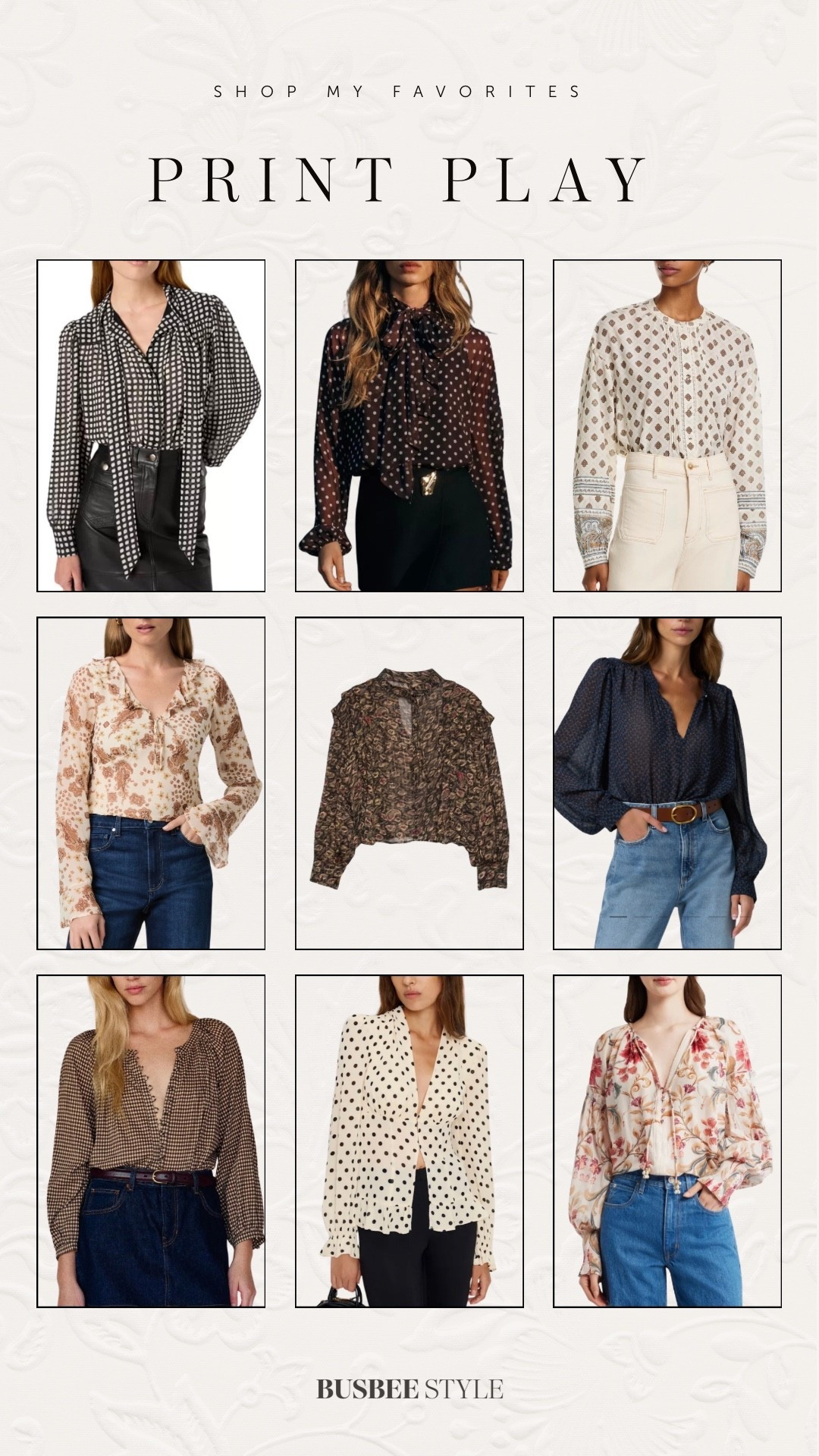 Elegant & sophisticated printed blouses and tops 

#LTKSeasonal