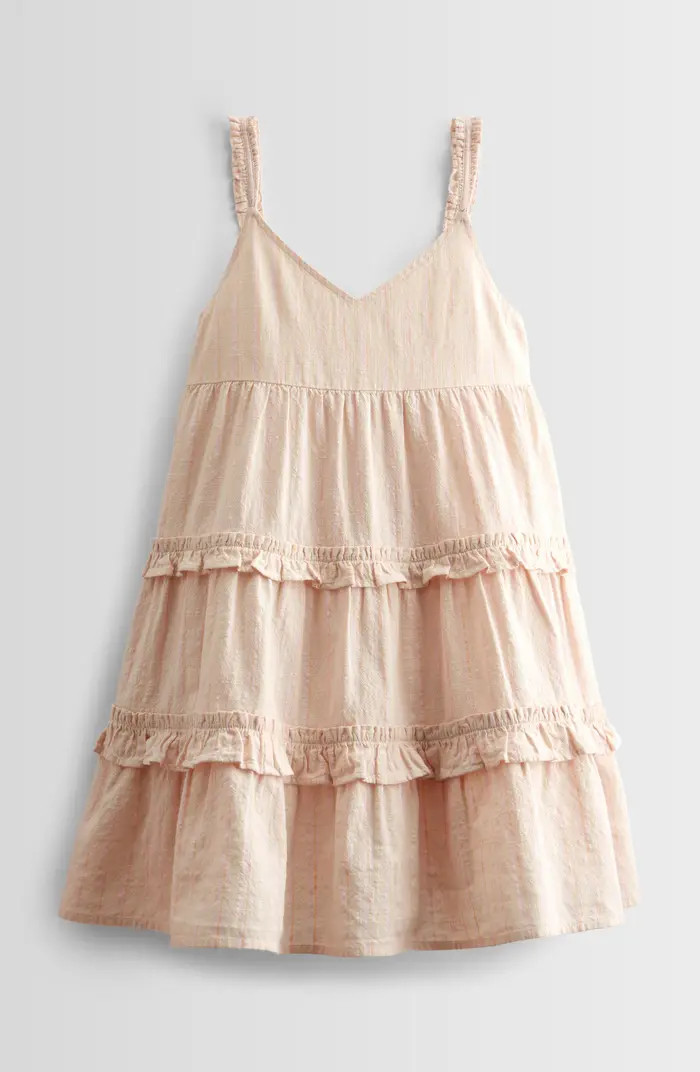 Kids' Stripe Cotton Tiered Sundress | Nordstrom