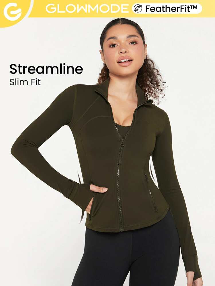 GLOWMODE FeatherFit™ Streamline Performance Jacket | SHEIN
