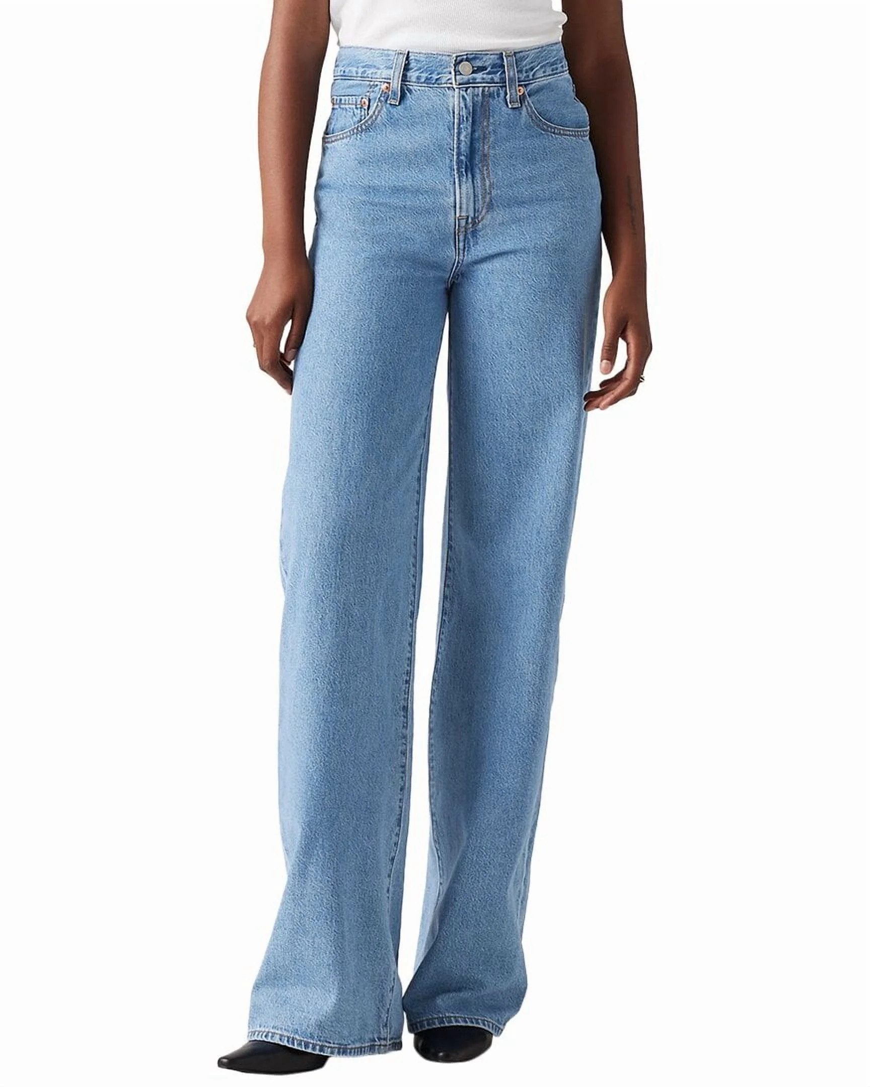 Levi's womens  Ribcage Wide Leg H223 Splash Zone Wide Jean, 25 | Walmart (US)