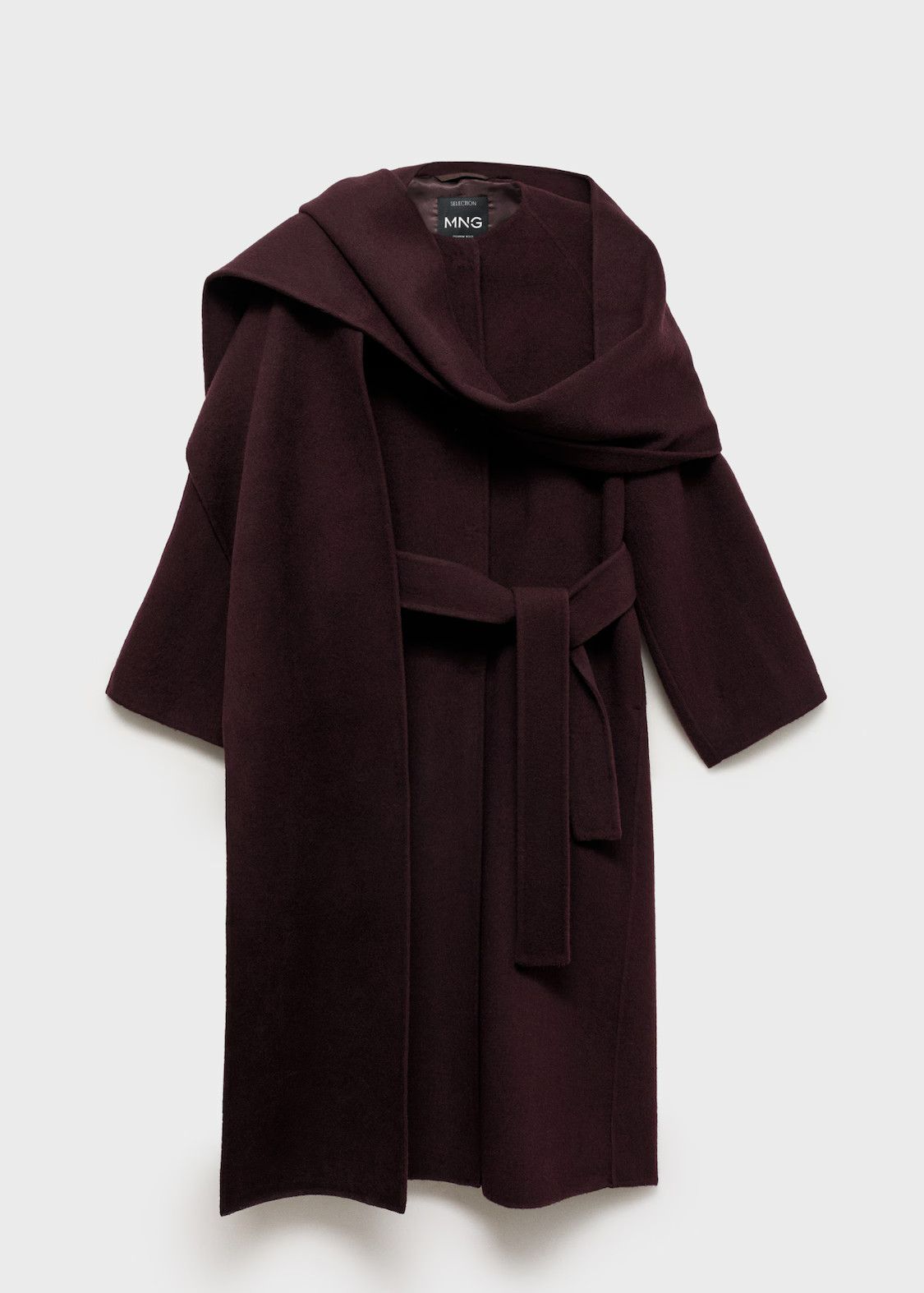 Detachable scarf wool coat - Women | MANGO United Kingdom | MANGO (UK)