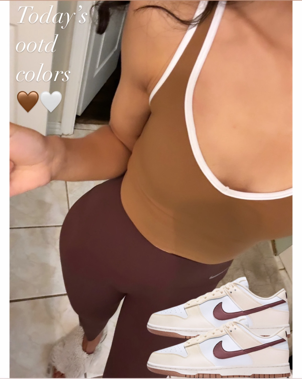 Today’s gym ootd colors
 brown shades + white
🤎🤍

#LTKShoeCrush #LTKFitness #LTKActive