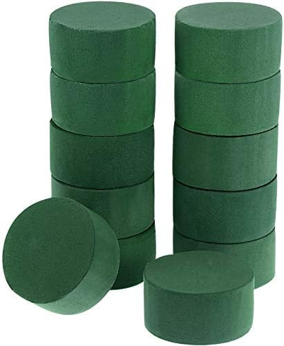 Maitys 12 Pieces Round Floral Foam Wet Green Flower Foam DIY Flower Arrangement Kit for Aisle Wed... | Amazon (US)