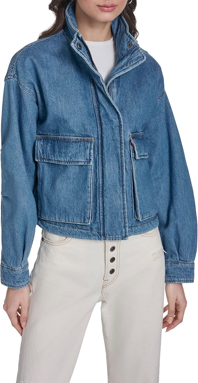 Levi's Women's Cropped Cotton Surplus Jacket | Amazon (US)