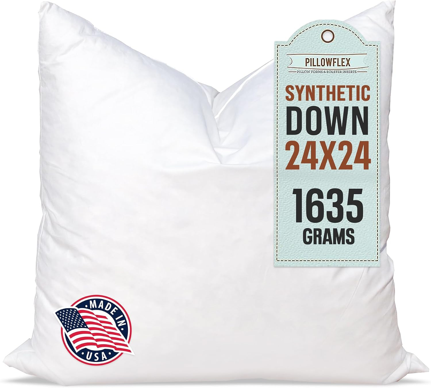 Pillowflex Synthetic Down Pillow Insert 24x24 in - Karate Chop Pillow | Amazon (US)