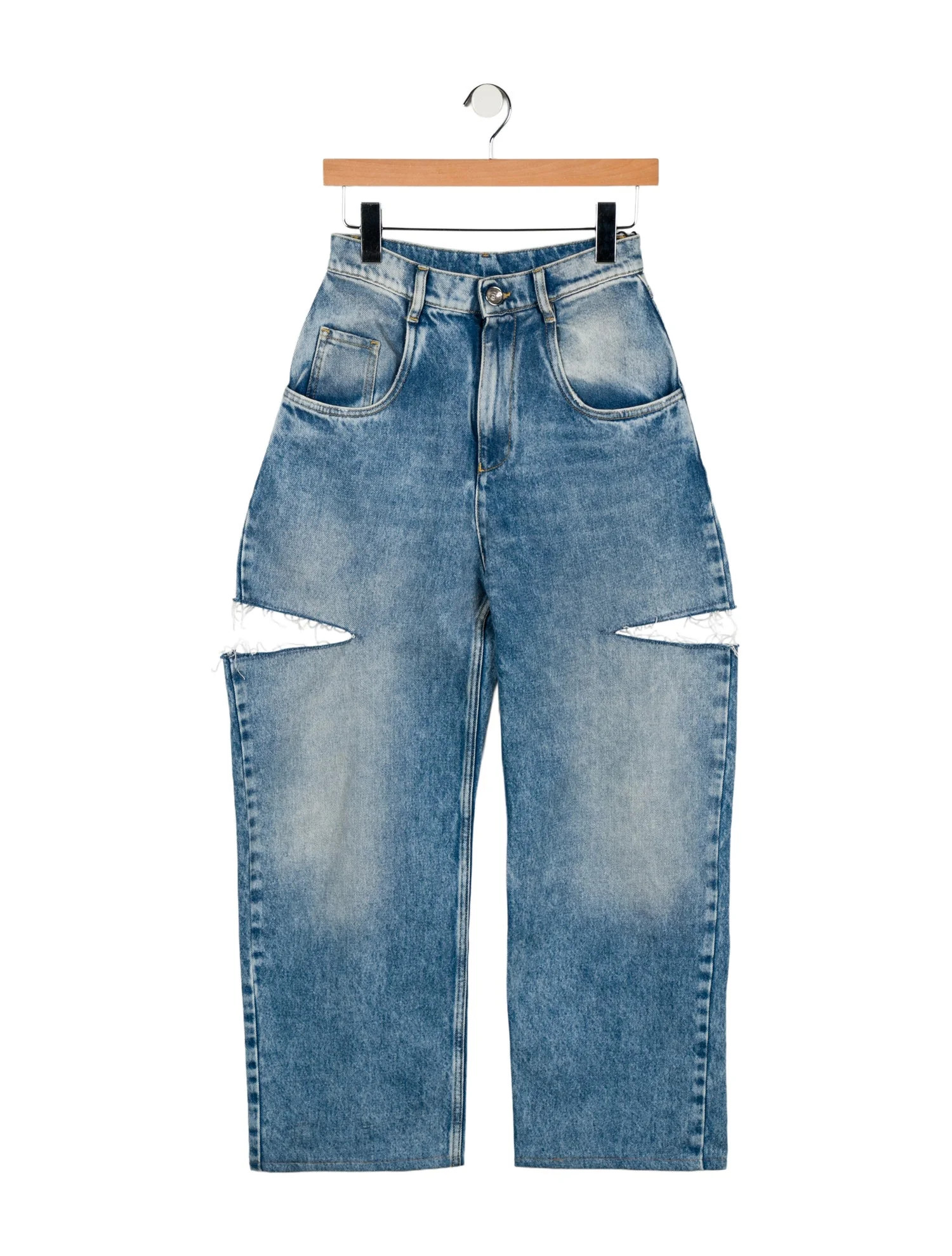 Maison Margiela 2022 Wide Leg Jeans - 13.5" Rise, Blue Jeans, Clothing - MAI107536 | The RealReal | The RealReal