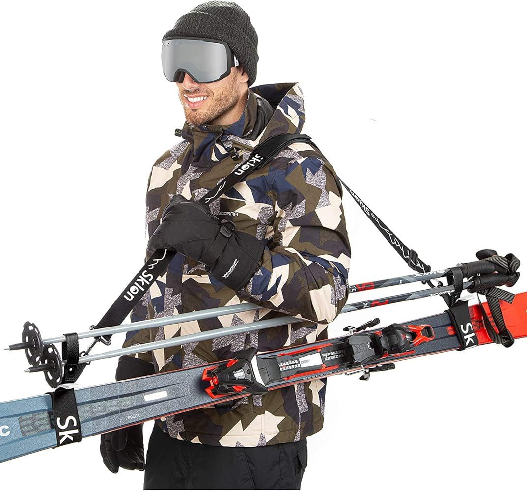 Sklon Ski Strap and Pole Carrier | Avoid the Struggle and Effortlessly Transport Your Ski Gear Ev... | Amazon (US)