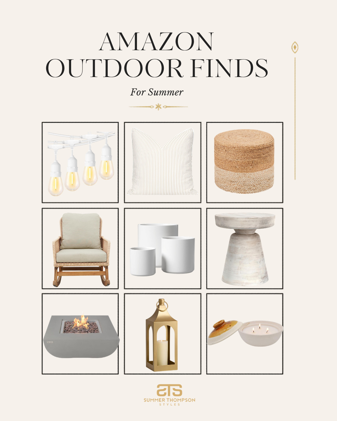 Summer is here and Amazon has everything you need to make your outdoor space absolutely stunning.  These outdoor finds are giving resort worthy vibes, designer inspired looks and the most beautiful summer aesthetic all for a price that will genuinely surprise you!

#amazonfinds #amazonhome #amazonoutdoor #outdoordecor #summerdecor #backyarddecor #patioinspo #outdoorliving #backyardgoals #summervibes #outdooroasis #affordableluxury #homedecor #homeinspiration 

 #LTKSeasonal #LTKHome